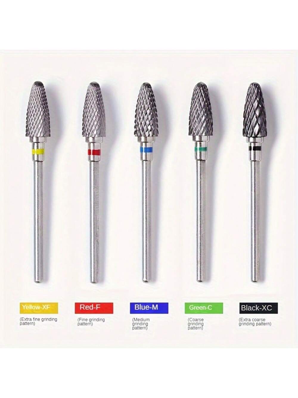 Nail Art Full Color - 1 veya 5 adet/takım Tungsten karbür