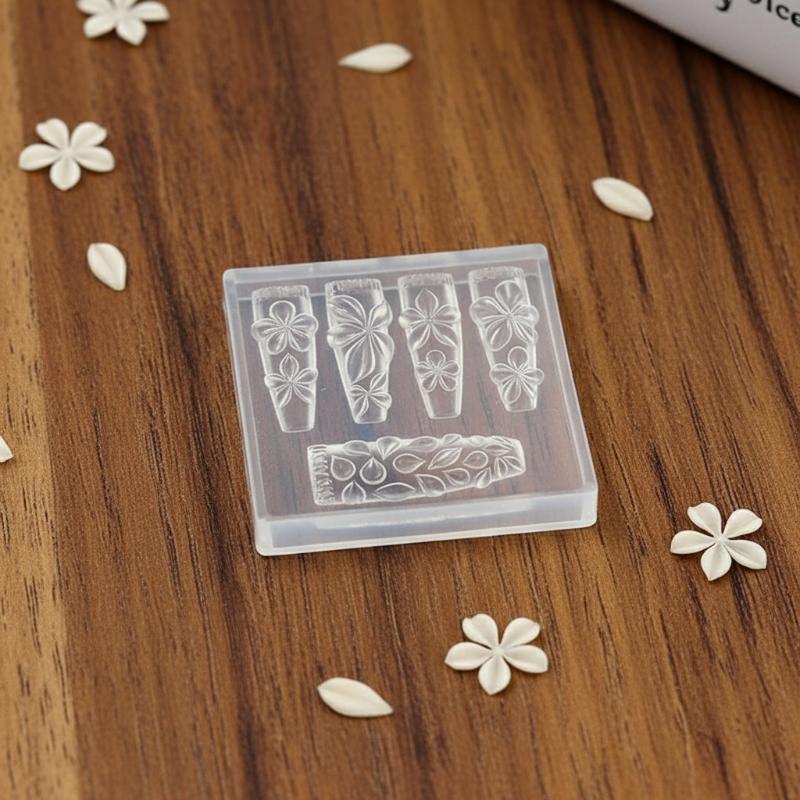 Nail Stamping Plate - Yeniden Kullanılabilir Silikon Tırnak Sanatı Kalıbı