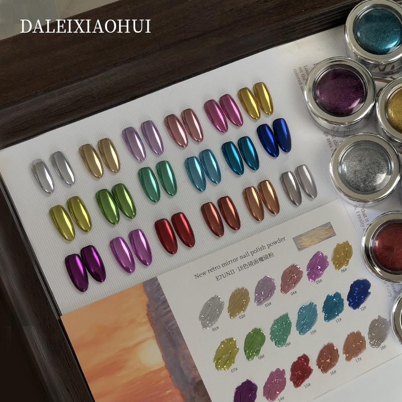 Nail Glitter Chrome - Tırnak Sihirli Ayna Tozu Çok Renkli