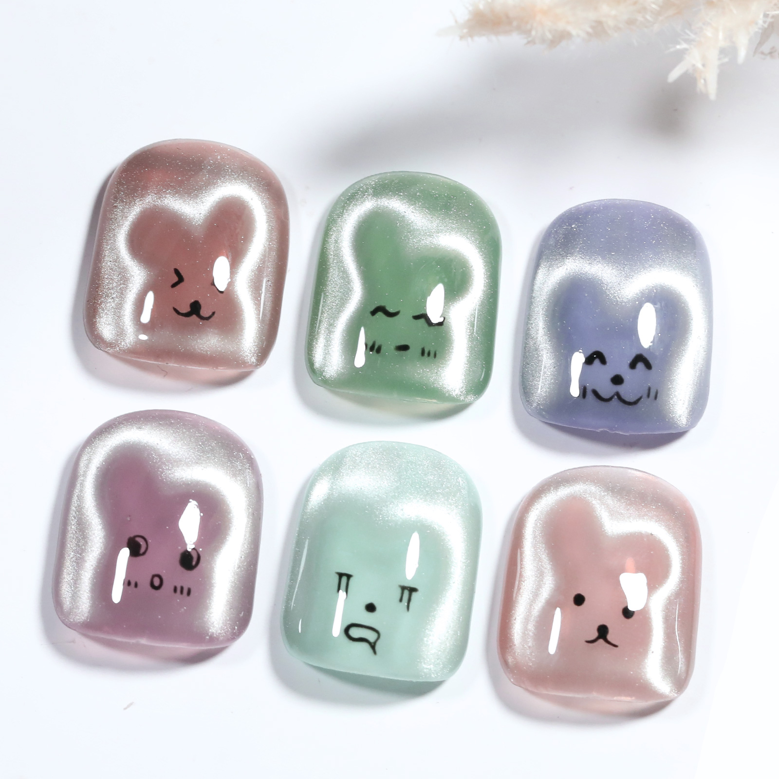 1/4 Adet Tavşan Ayı Kalp Şekli - Nail Art Full Color incelemesi ve fiyatı