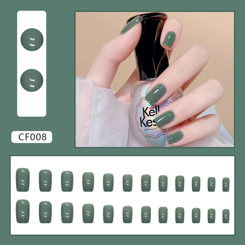 24 adet Düz Renk Takma Tırnak  - Nail Art Full Color incelemesi ve fiyatı