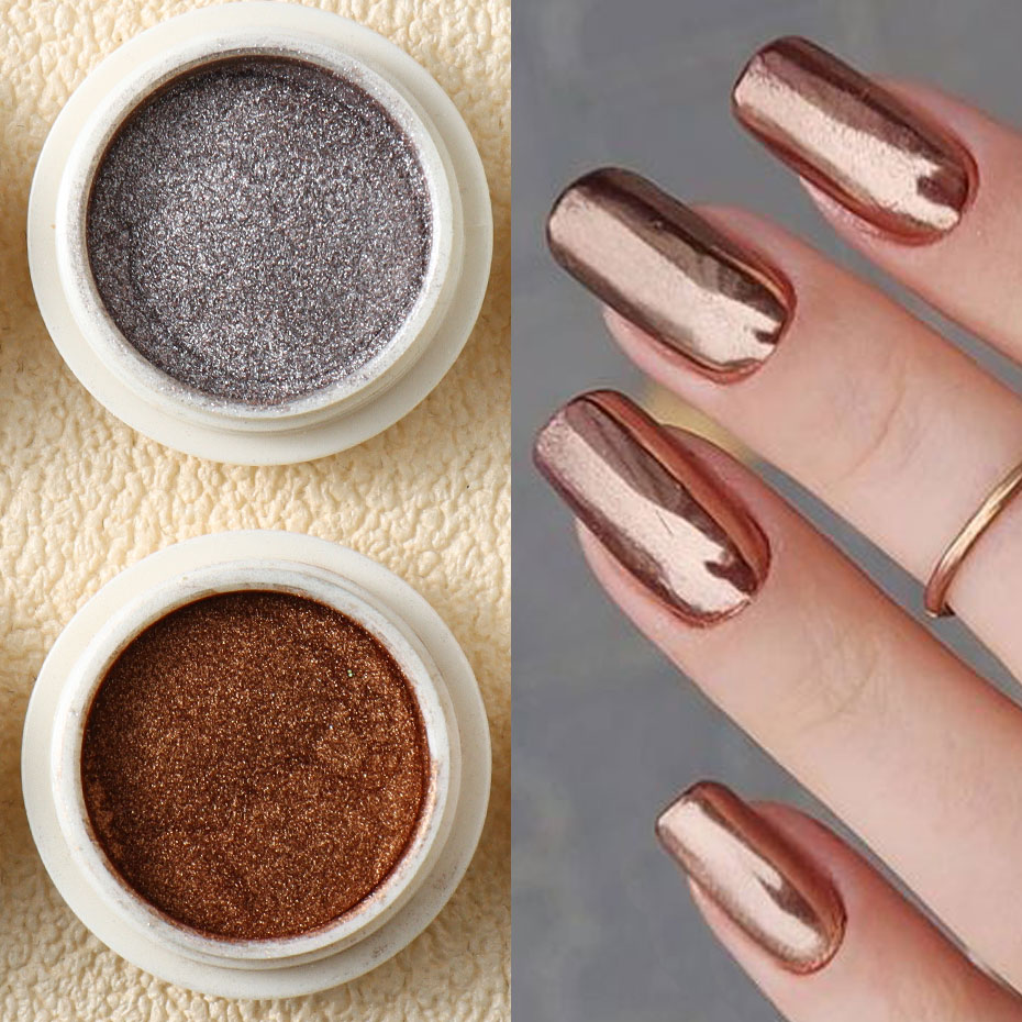 6 adet Altın Metalik Ayna Glit - Nail Glitter Chrome incelemesi ve fiyatı