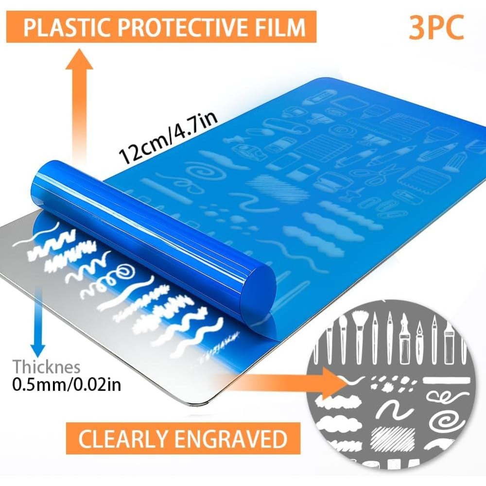 3 adet Kırtasiye Tırnak Baskı  - Nail Stamping Plate incelemesi ve fiyatı
