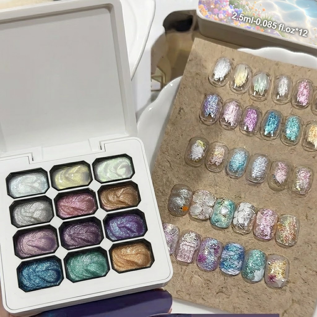 12 Renkli Aurora Katı Tırnak J - Nail Glitter Chrome incelemesi ve fiyatı