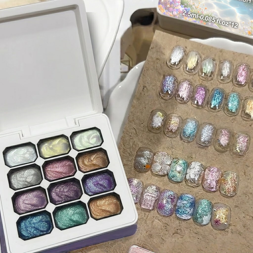 12 Renkli Aurora Katı Tırnak J - Nail Glitter Chrome incelemesi ve fiyatı