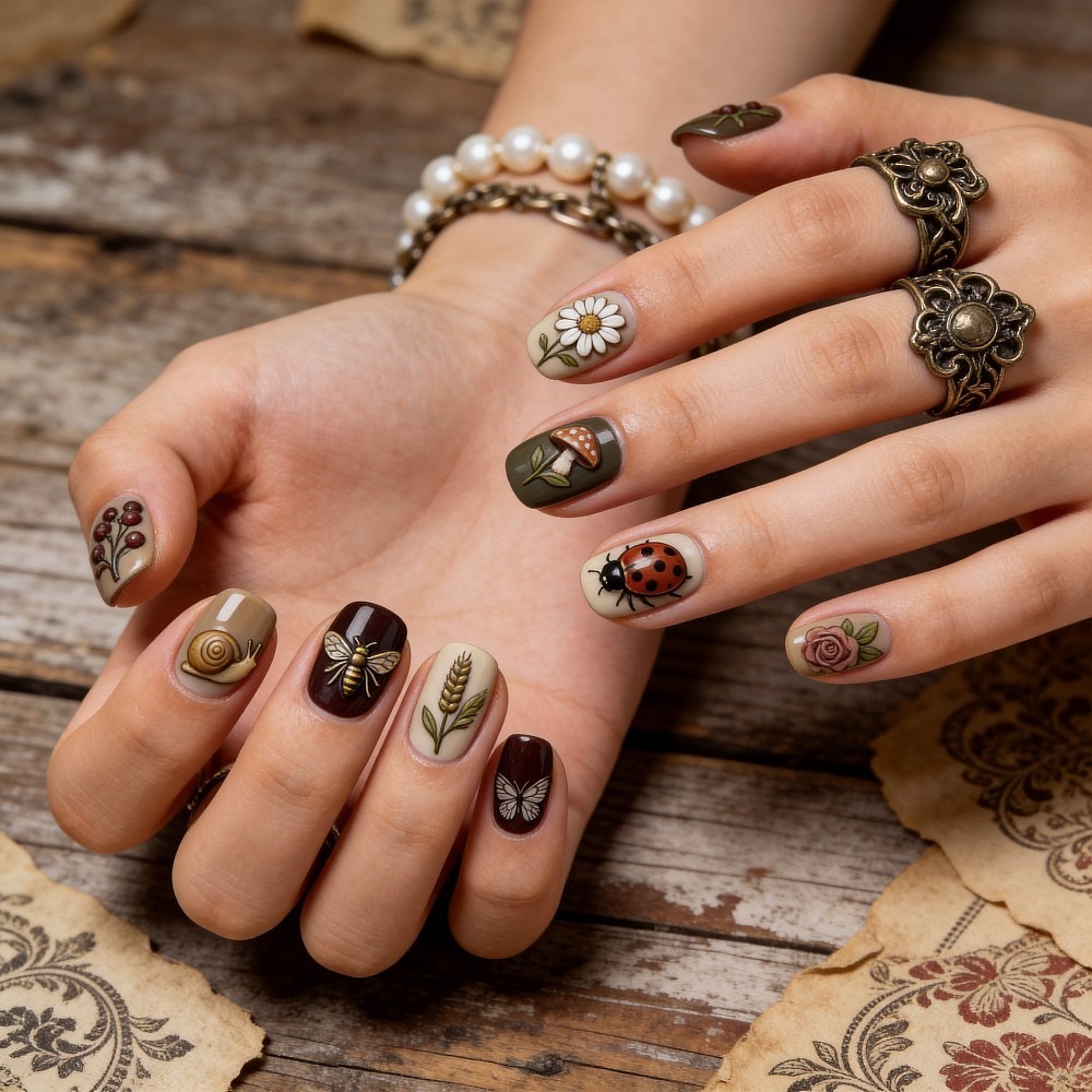 3 adet Böcekler, Bitkiler, Arı - Nail Stamping Plate incelemesi ve fiyatı