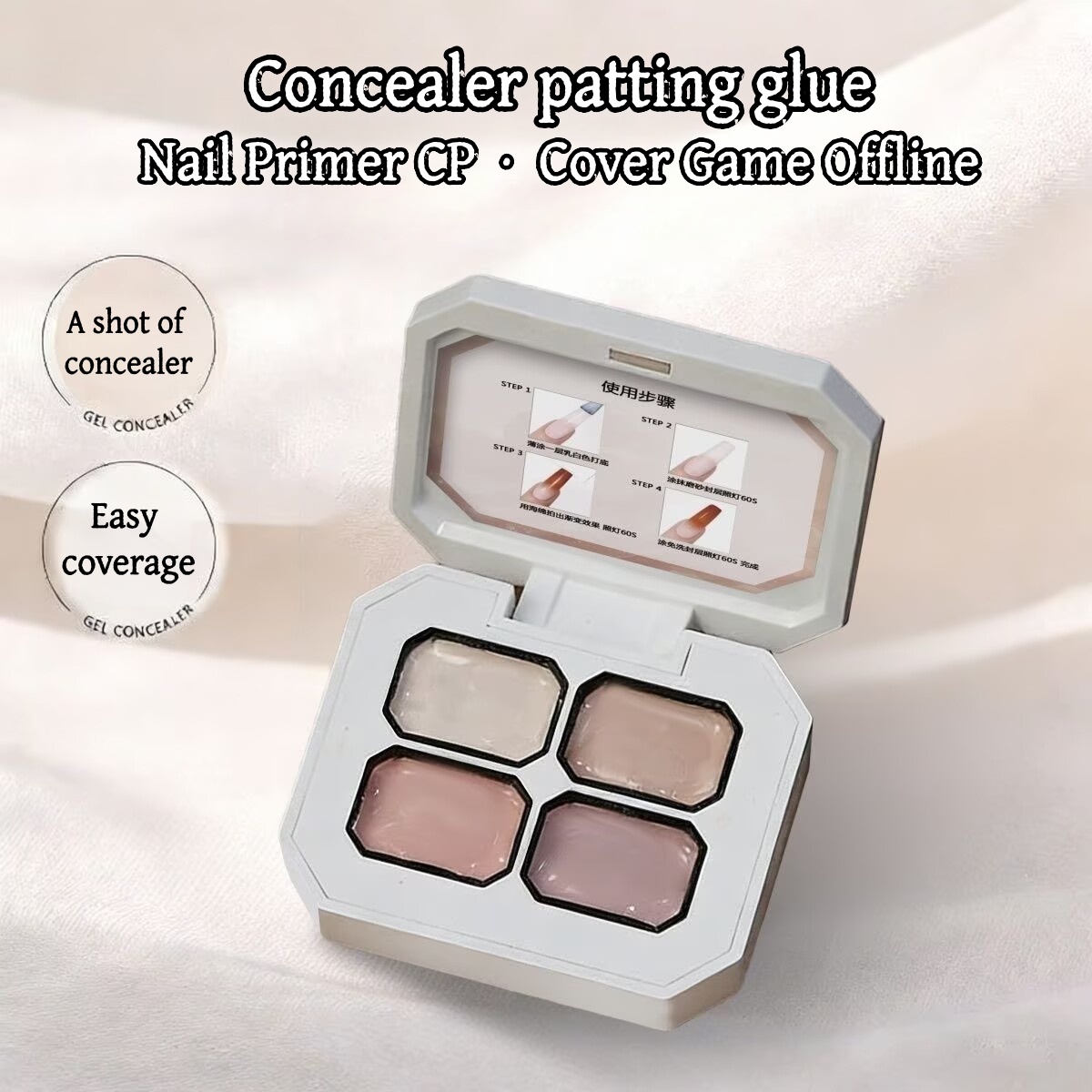 4 Renkli Kapatıcı Popüler Ten  - Nail Art Painting incelemesi ve fiyatı