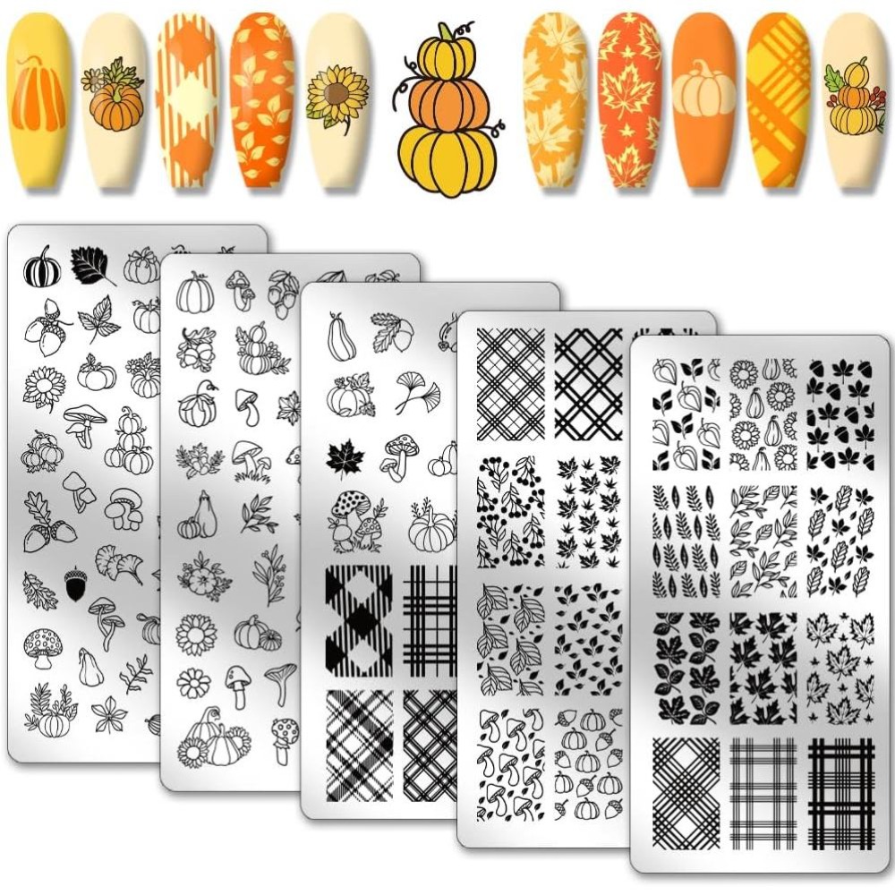 Sonbahar Şükran Günü Tırnak Ba - Nail Stamping Plate incelemesi ve fiyatı
