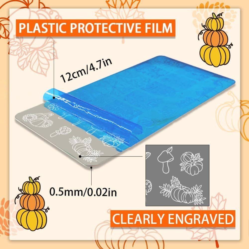 Sonbahar Şükran Günü Tırnak Ba - Nail Stamping Plate incelemesi ve fiyatı