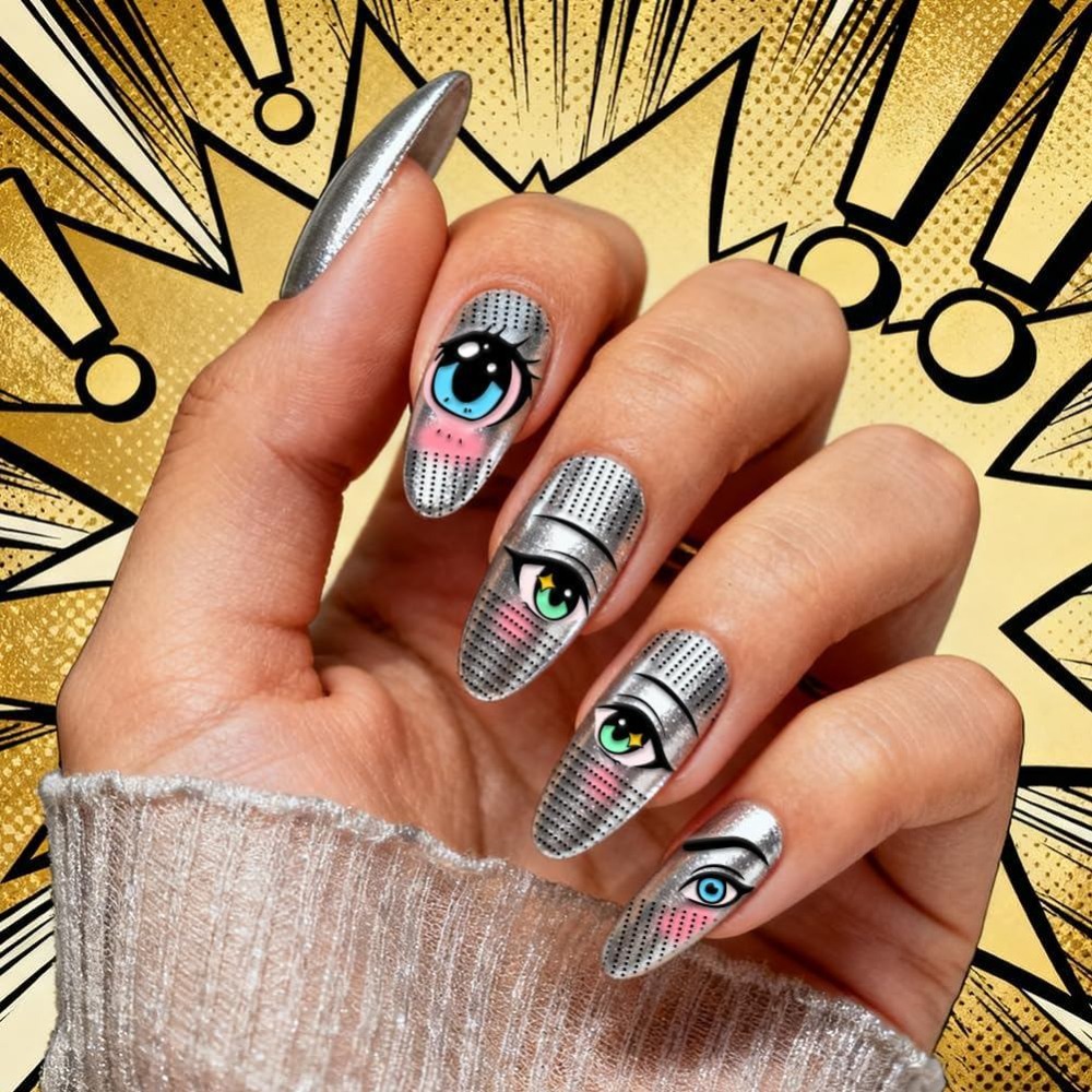 4 adet Çizgi Film Gözleri Tırn - Nail Stamping Plate incelemesi ve fiyatı